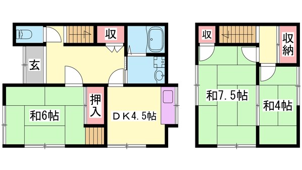 土井様貸家の物件間取画像